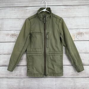 Madewell Fleet Military Jacket Womens Small Green Full Zip Long Sleeve